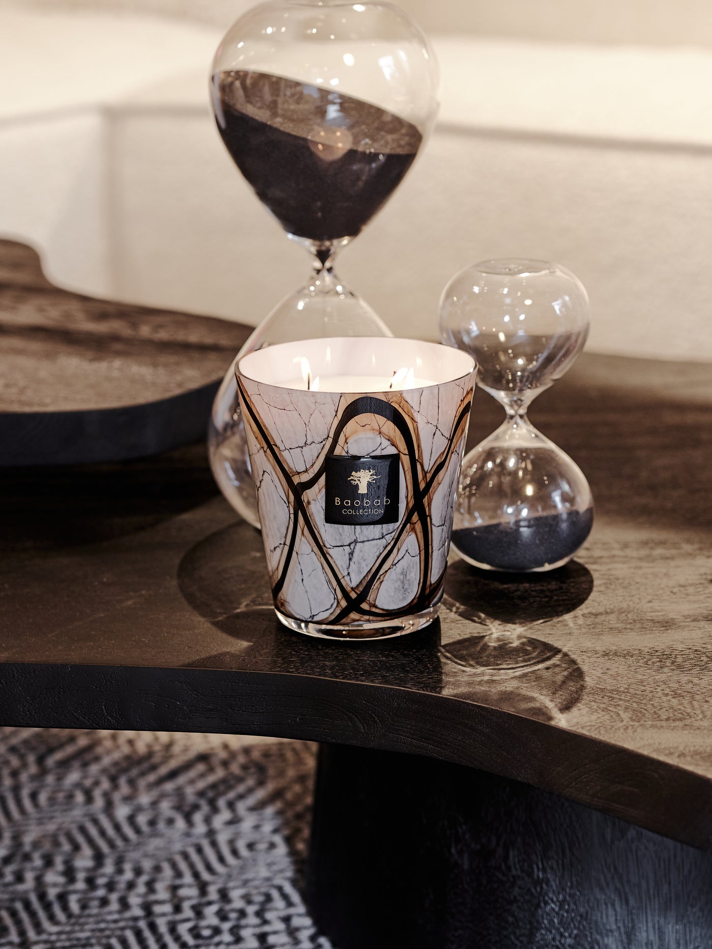 SCENTED CANDLE STONES MARBLE