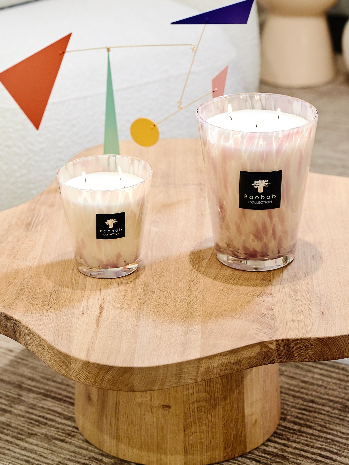 SCENTED CANDLE WHITE PEARLS