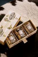 TRIO TRAVEL CANDLES ROSACE-CARAVANE-AFRIKA