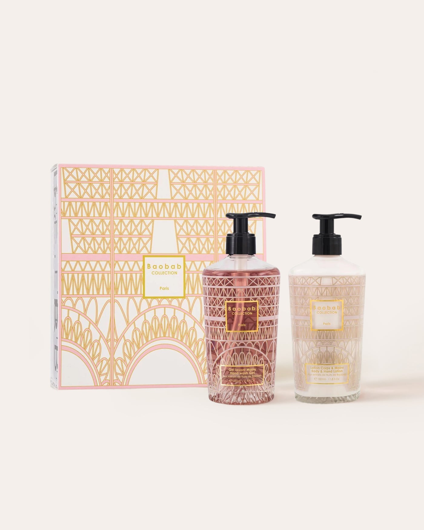 GIFT BOX PARIS BODY & HAND LOTION AND HAND WASH GEL