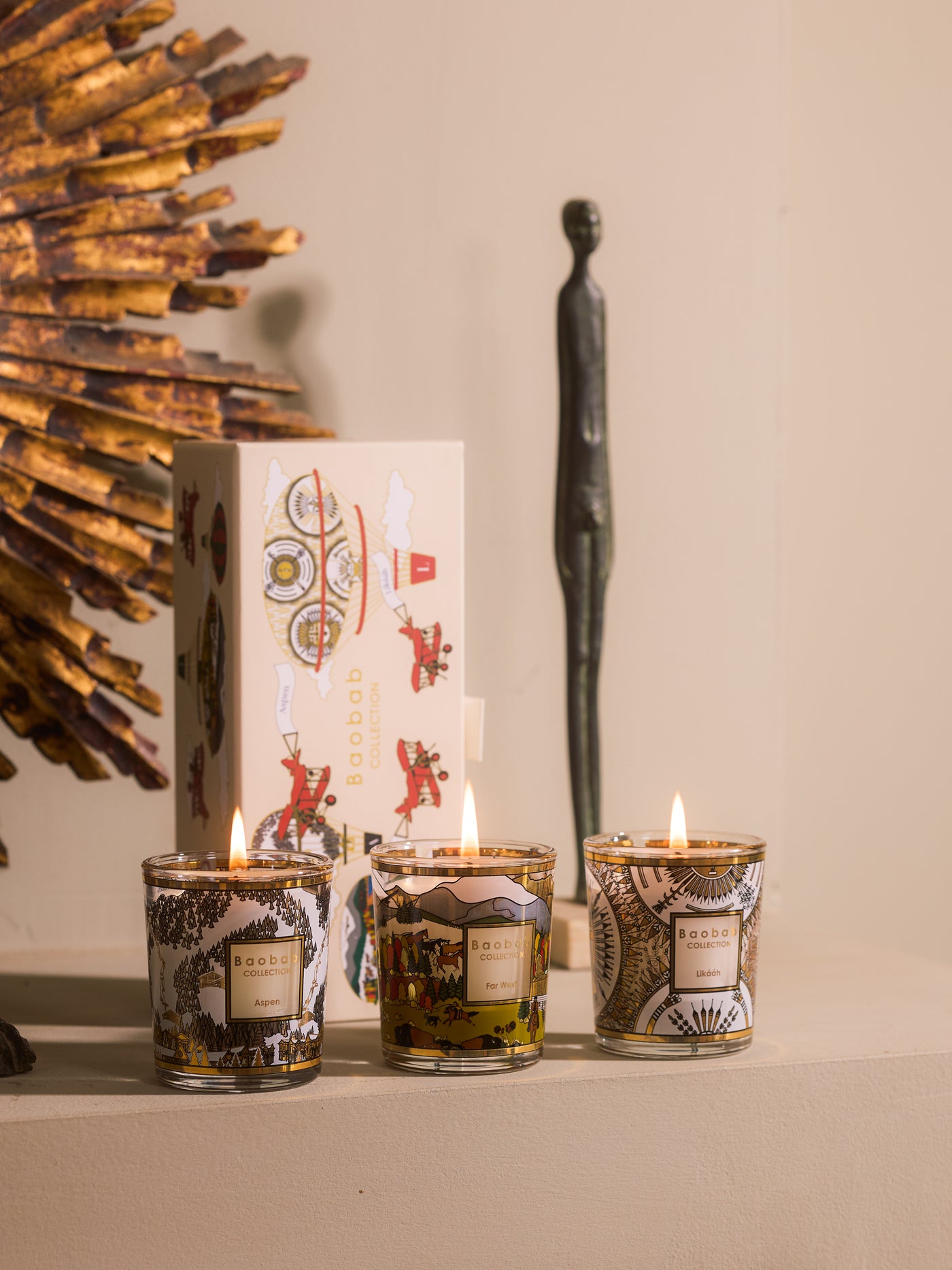 TRIO TRAVEL CANDLES ASPEN-LIKÁÁH-FAR WEST