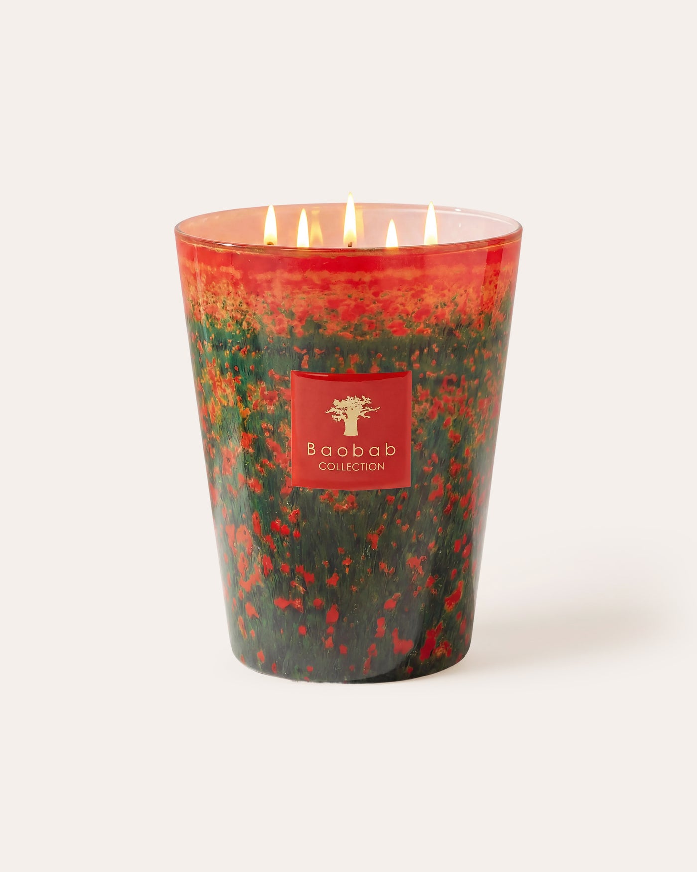 SCENTED CANDLE ARTY FLOWERS POPPIES