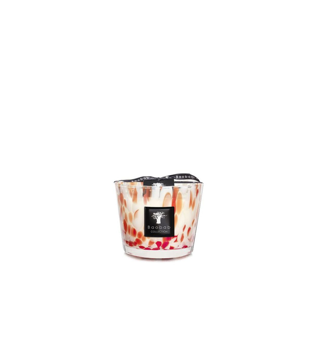 SCENTED CANDLE PEARLS CORAL