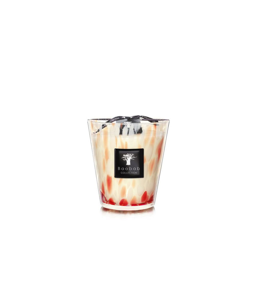 SCENTED CANDLE PEARLS CORAL