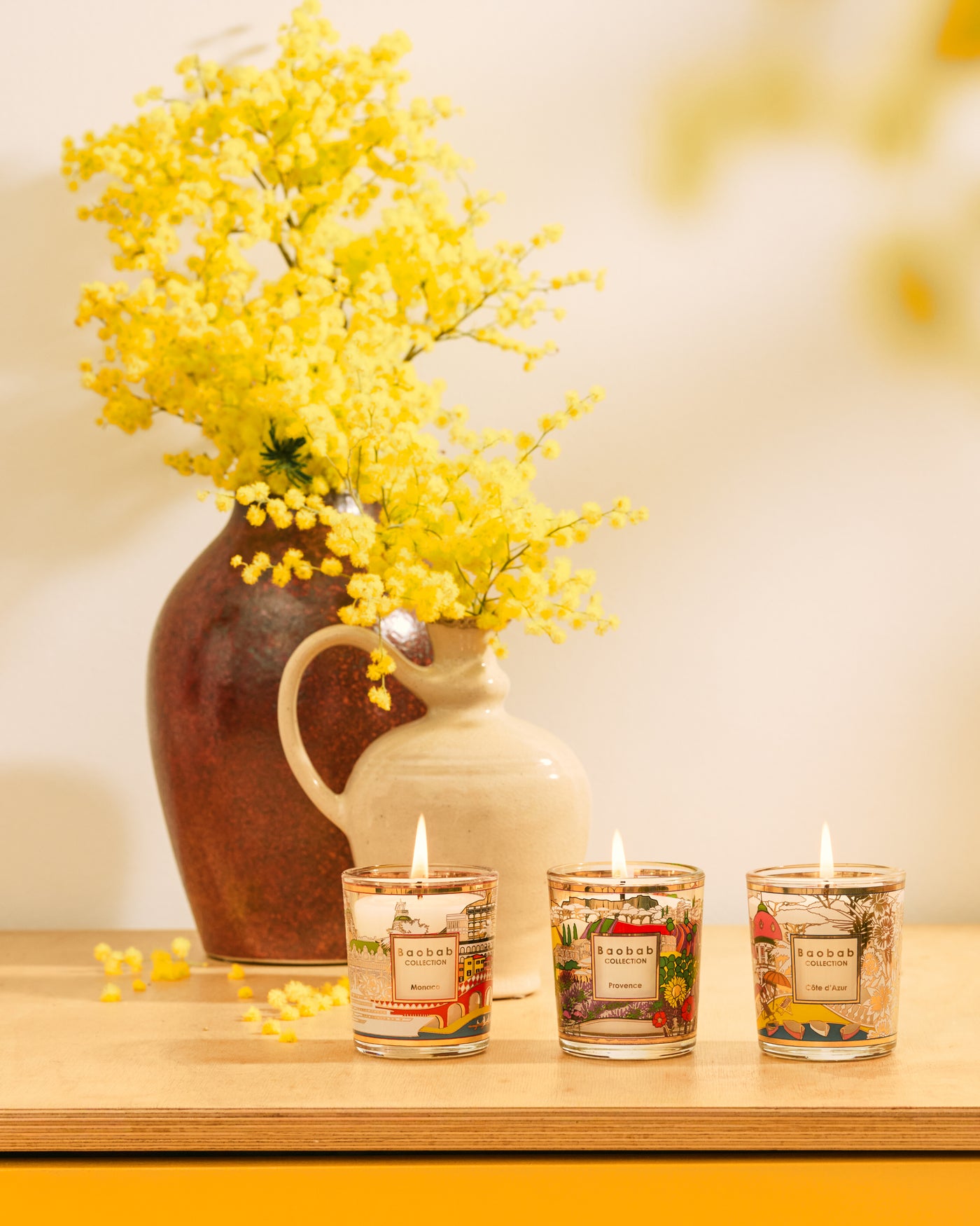 TRIO TRAVEL CANDLES PROVENCE-MONACO-COTE D'AZUR