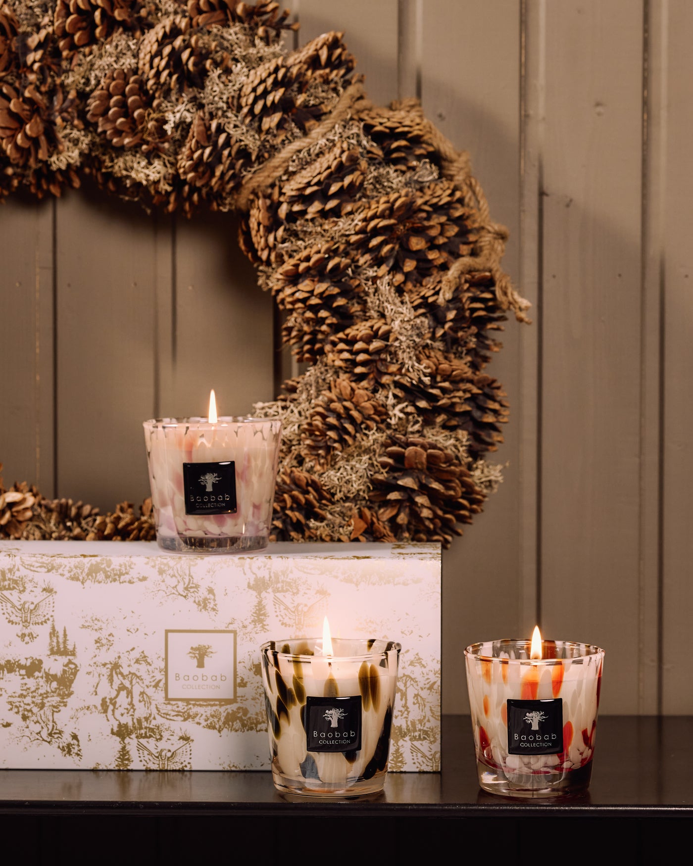 PEARLS CANDLE TRIO