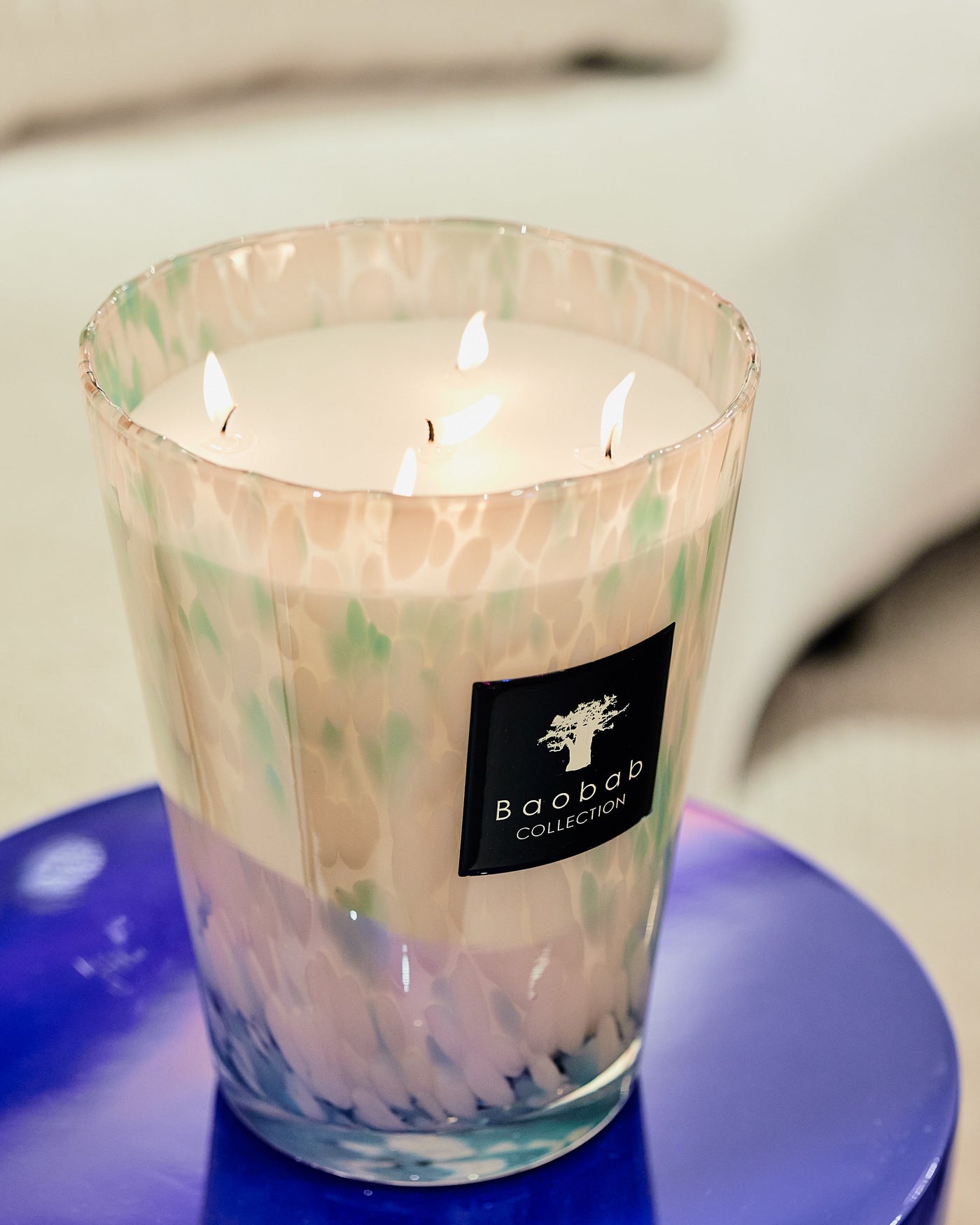SCENTED CANDLE PEARLS SAPPHIRE