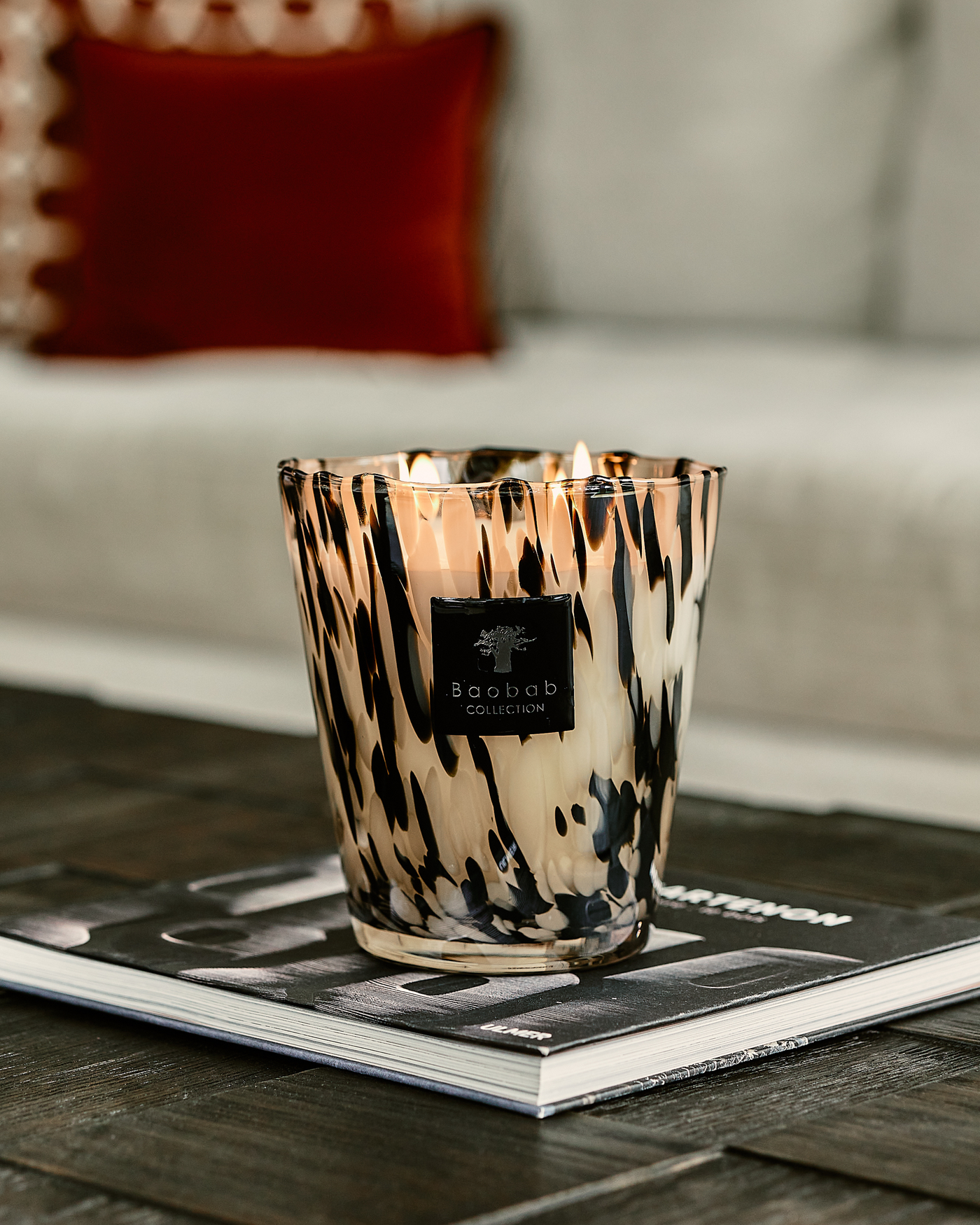 Baobab バオバブ　キャンドル SCENTED CANDLE PEARLS BLACK - BAOBAB COLLECTION • Baobab