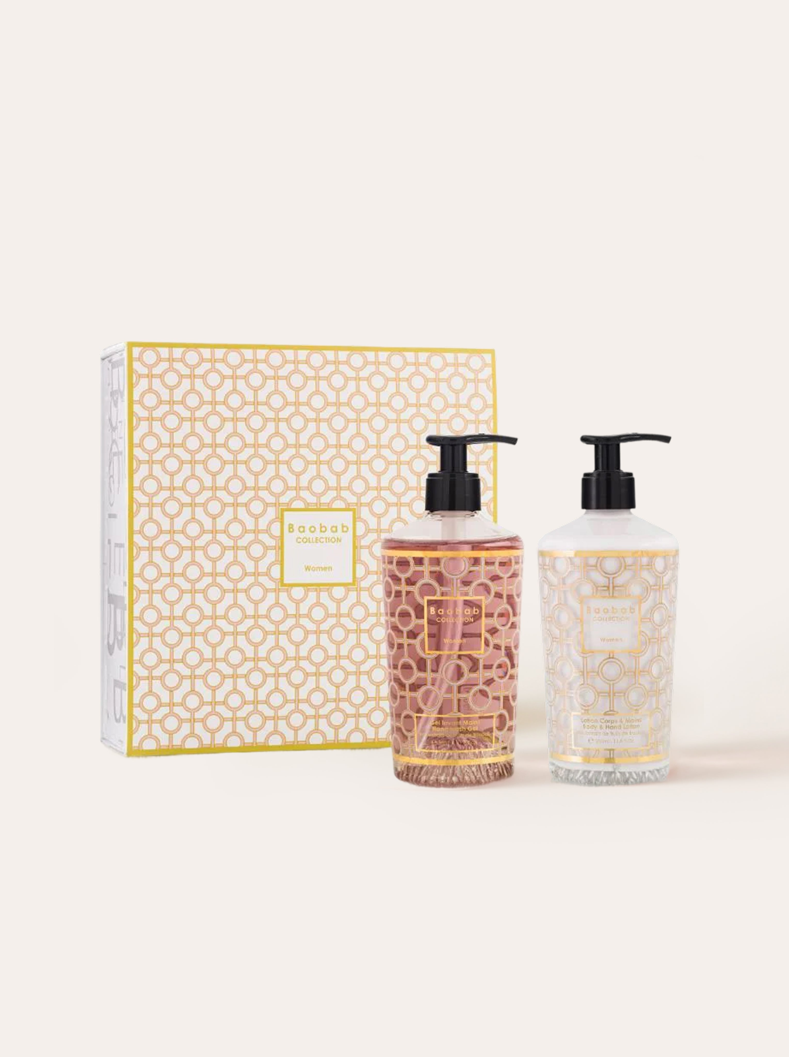 GIFT BOX WOMEN BODY & HAND LOTION AND HAND WASH GEL - BAOAB