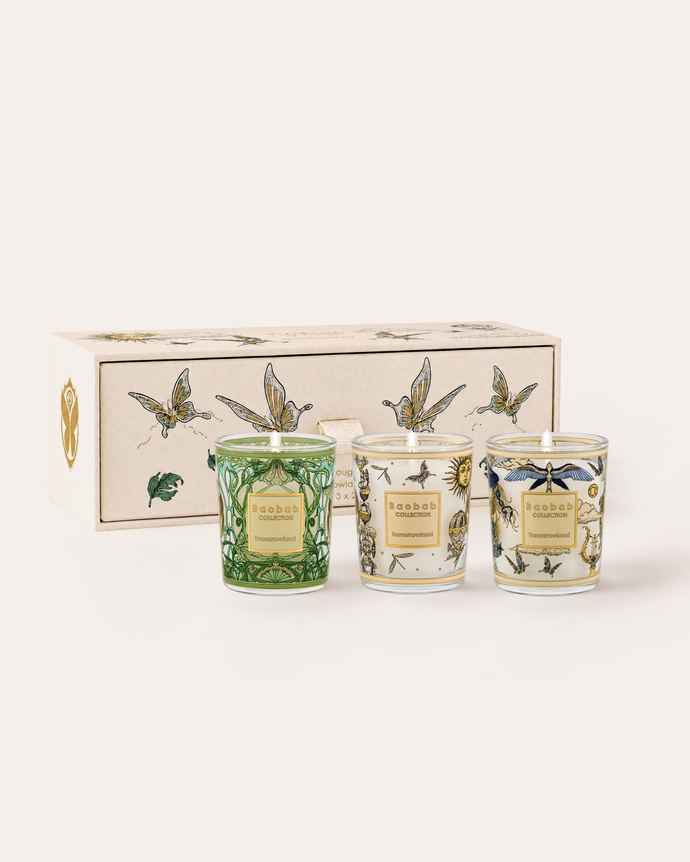 TRIO TRAVEL CANDLES TOMORROWLAND