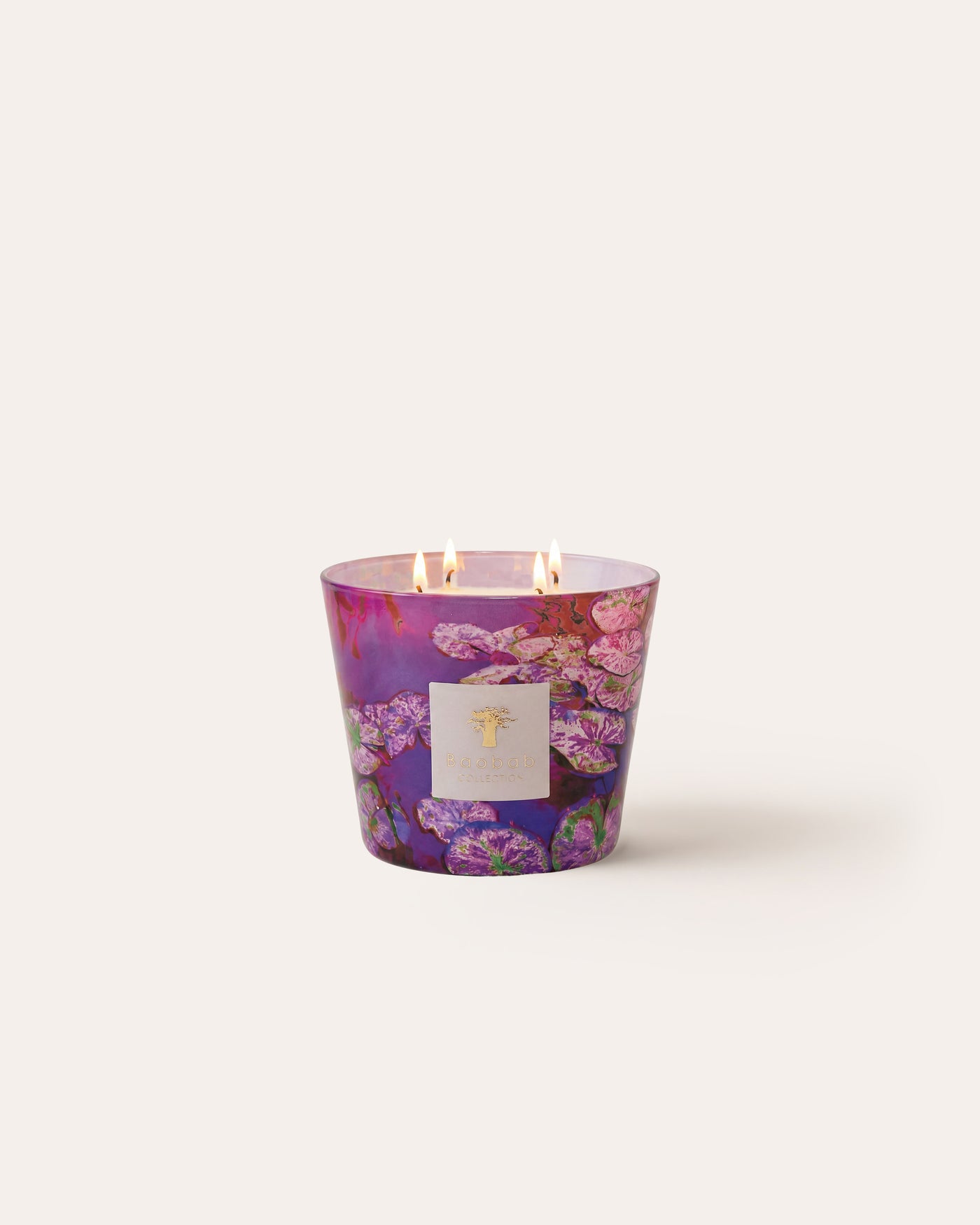 SCENTED CANDLE ARTY FLOWERS WATER LILY
