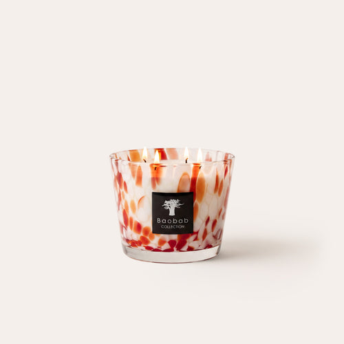 SCENTED CANDLE PEARLS CORAL