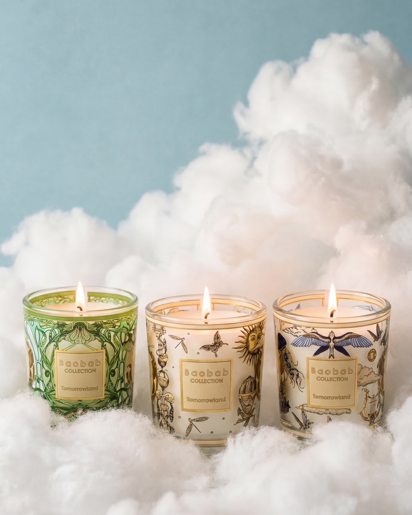 TRIO TRAVEL CANDLES TOMORROWLAND